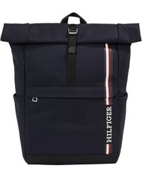 Tommy Hilfiger - TH MONOTYPE ROLLTOP Backpack AM0AM11792 - Lyst