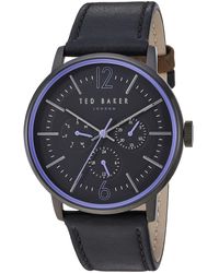 Ted Baker - Analog Quartz Watch With Leather Strap Te15066007 - Lyst