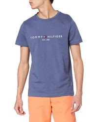 Tommy Hilfiger Organic Cotton Logo T-Shirt Camiseta para Hombre 