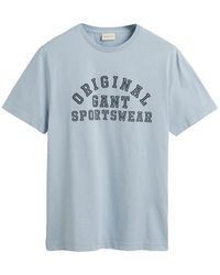 GANT - ORIGINAL Graphic SS T-Shirt - Lyst