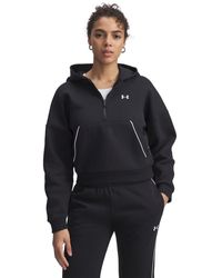 Under Armour - Rival Fleece Piped ½ Zip Hoodie - Lyst