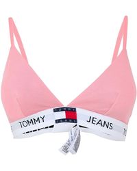 Tommy Hilfiger - Tommy Jeans Mujer Sujetador Triangular Padded Tejido Elástico - Lyst