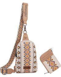 Wrangler - Aztec Crossbody Sling Bags for Wallet Set - Lyst