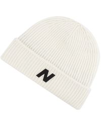 New Balance - , , Winter Watchmans Block N Wool Beanie, All Ages, One Size Fits Most, Sea Salt - Lyst