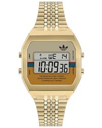 adidas - Digital Two Aost23555 Gold Watch - Lyst