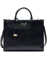 Liu Jo - Borsa donna Liu-jo M Tote Ridhi nero BS25LJ81 AA5206 E0778 Media - Lyst