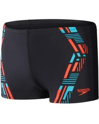 Speedo - S Tpr Aqua Short Jammers Black/orange 40 - Lyst