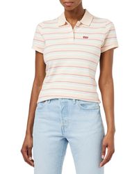 Levi's - Slim Housemark Polo Hemd,Supermarket Stripe Pale Peach,M - Lyst