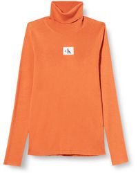 Calvin Klein - Badge Rollkragenpullover Pullover - Lyst