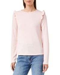 Springfield - Perlas Volante Camiseta - Lyst