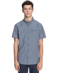 Quiksilver - Short Sleeve Shirt Hemd mit Button-Down-Kragen - Lyst
