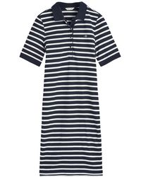 GANT - Striped Shield SS Pique Polo Dress Kleid - Lyst