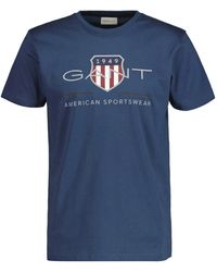 GANT - Reg Archive Shield SS-Maglietta T-Shirt - Lyst