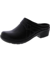 Clarks - , Angie Mist Clog, Black Leather, 5 Uk - Lyst