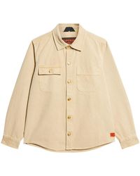 Superdry - Surplus Canvas-Hemdjacke Blass Kaki M - Lyst