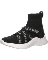 calvin klein knit high top sneakers
