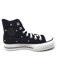 Converse - Ctas Lift Hi Black/Silver/White - Lyst