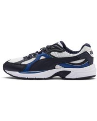 PUMA - Axis Plus 90s Trainers White-peacoat-galaxy Blue 7.5 - Lyst