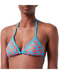 PUMA Synthetik Swim Formstrip Triangel-Bikini in Schwarz Damen Bekleidung Bademode und Strandmode Bikinis und Badeanzüge 