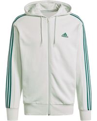 adidas - Essentials French Terry 3-strepen Volledige Rits Track Top - Lyst