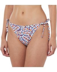 Tommy Hilfiger - Tommy Jeans Mujer Braguita de bikini String Side Tie Print Sport - Lyst