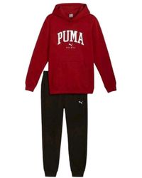 PUMA - Tuta da Uomo con Cappuccio Squad Rosso Taglia XL Codice 683817-13 - Lyst