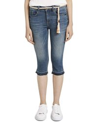 Tom Tailor - Jeanshosen Alexa Slim Capri-Jeans mit Abrasionen Light Stone wash Denim,28,10280,6000 - Lyst