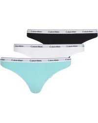 Calvin Klein - Strings Lot de 3 Thong sous-Vêtement - Lyst
