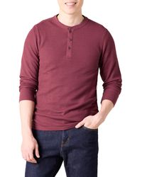 Amazon Essentials - Camisa Henley de Panal de Abeja de ga Larga con Ajuste Entallado Hombre - Lyst