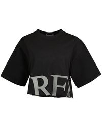 Replay - T-Shirt Donna ica Corta Scritta e Stampa sul Retro - Lyst