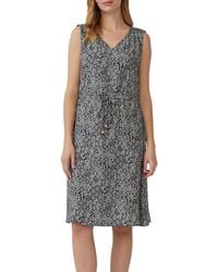 S.oliver - Kurzes Kleid aus Strukturiertem Viskosemix mit Binde-Detail - Lyst