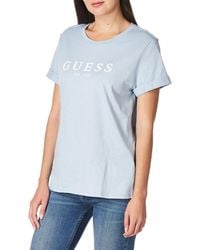 Guess - Tee Shirt Coton Bio Iconique Jeans - Lyst
