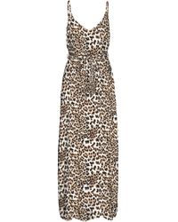 Vero Moda - Vmeasy Joy Slit Maxi V-neck Dress Wvn Ga - Lyst