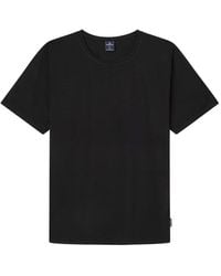 Springfield - Camiseta de Lycra con Cuello Redondo básica algodón - Lyst