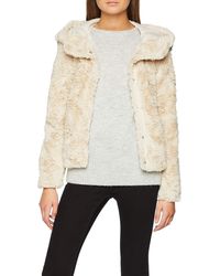 Vero Moda Giacche Valli Long Faux Fur Jacket Black Nero