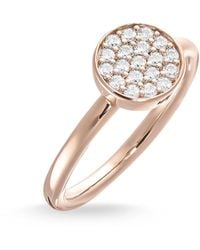 Thomas Sabo - Ring 925 Sterling Silber 750 rosegold vergoldet Zirkonia weiß Gr. 56 - Lyst