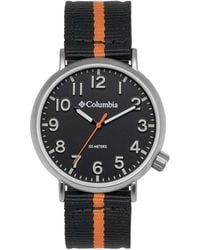 Columbia - Trailbanks Quartz Black Dial/black & Orange Stripe Nylon Css16-004 - Lyst