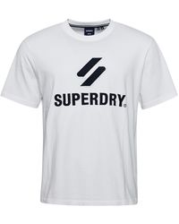 Superdry - S Stacked T-Shirt mit Logo-Applikation Optik L - Lyst