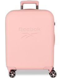Reebok - Franklin Luggage Set Pink 55/70 Cm Rigid Abs Tsa Closure 109l 7 Kg 4 Double Wheels Hand Luggage By Joumma Bags - Lyst