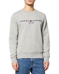 Tommy Hilfiger - Sweatshirt Tommy Logo Sweatshirt ohne Kapuze - Lyst