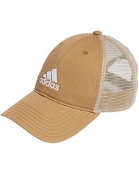 adidas - Mesh Back Relaxed Crown Snapback Adjustable Fit Cap - Lyst