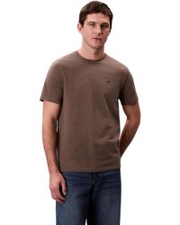 Calvin Klein - SS Smooth CTTN Solid Crewnk Tee Lv040Hm265 T-Shirts - Lyst