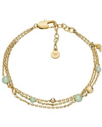 Emporio Armani - Gold-Ton Messing Armband - Lyst