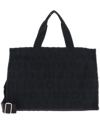 Liu Jo - LIU JO Jacquard Plain Tote L Nero - Lyst