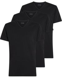 Calvin Klein - T-Shirts ches Courtes Lot de 3 avec Col en V - Lyst