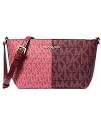 Michael Kors - Jet Set Kleine Umhängetasche mit zweifarbigem Logo - Lyst