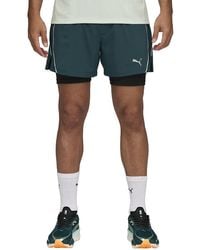 PUMA - S Velocity 2-in-1 Running Shorts Green Size L - Lyst