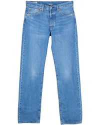 Levi's - Levi`s 501 Original Jeans Straight Fit Stretch Denim - Lyst