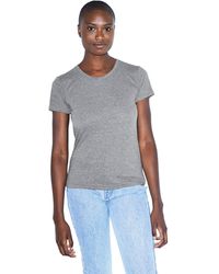American Apparel Tri-blend Slim Fit Crewneck Short Sleeve Track T-shirt - Gray