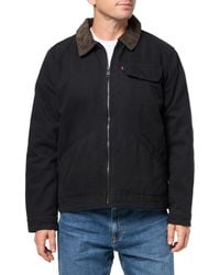 Levi's - Cotton Field Jacket With Corduroy Collar - Lyst